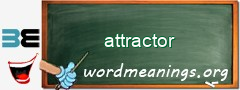 WordMeaning blackboard for attractor